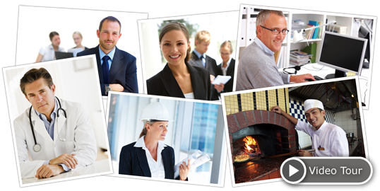 Small business professionals.